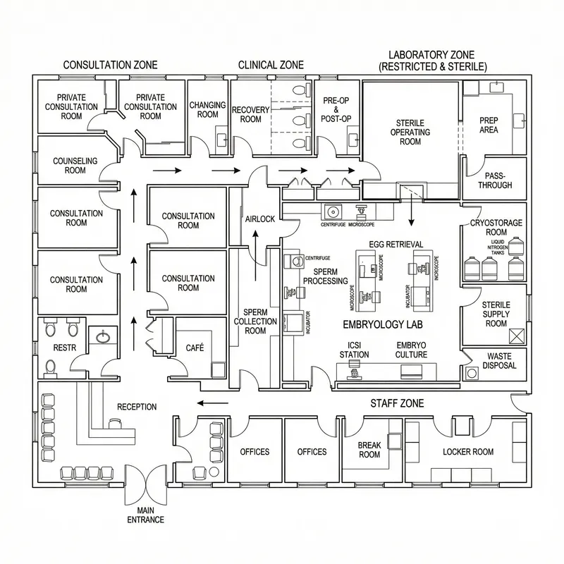 IVF Lab Layout Design: Patient Comfort and Efficiency