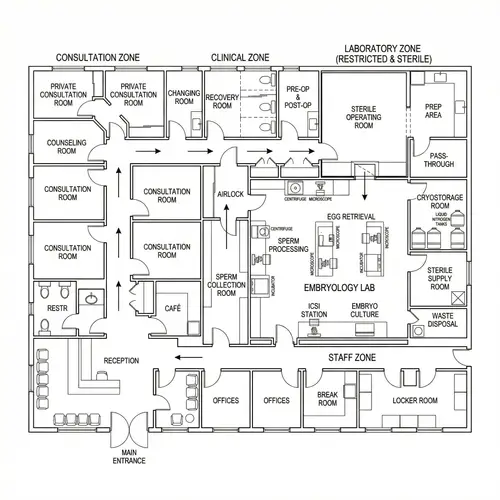 Efficient IVF Lab Layout Design for Patient Comfort