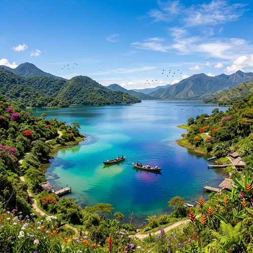 Lago de los 7 Colores, Colombia - Spectacular Panoramic View