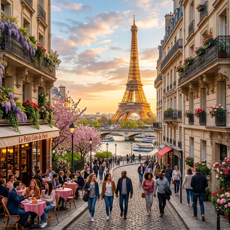 Springtime in Paris: Eiffel Tower & Charming Streets Springtime in Paris: Eiffel Tower & Charming Streets