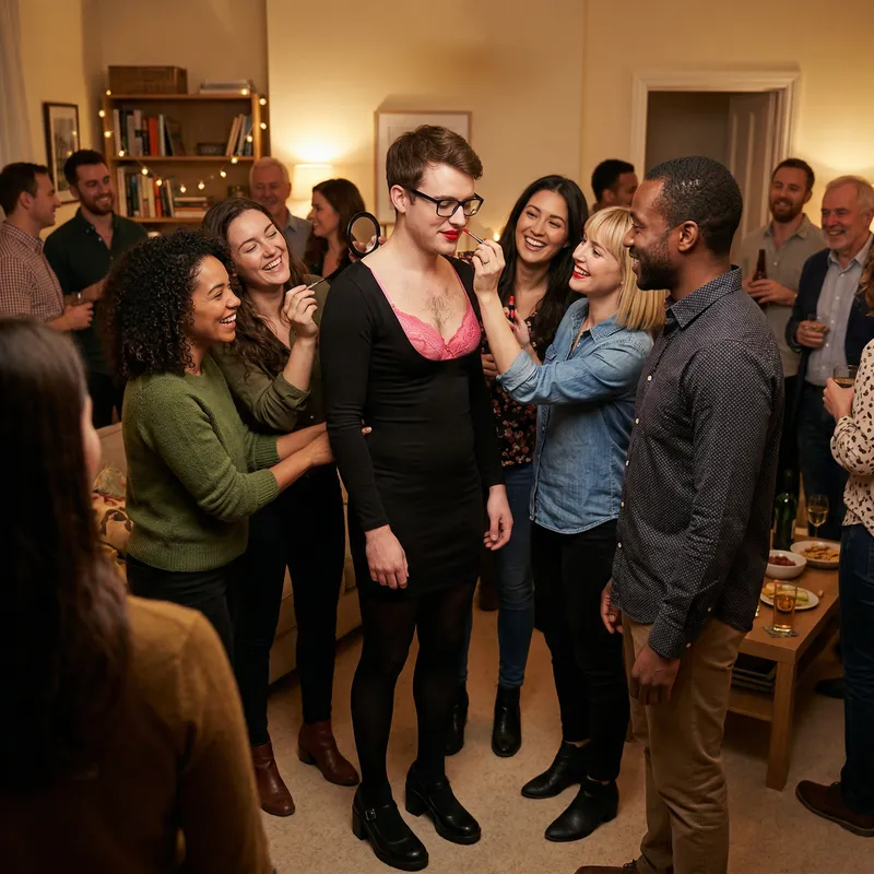 Glamorous Transformation: Male to Female Dressing Glamorous Transformation: Male to Female Dressing