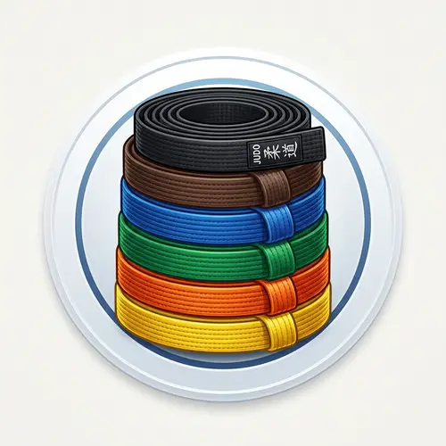 Color Gradations of Judo Belts | Rank Progression Icon