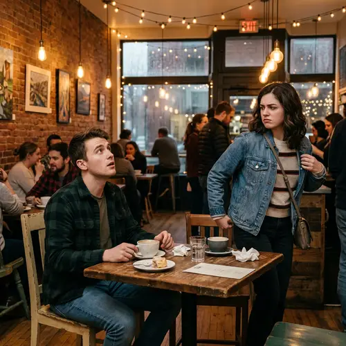 First Date Highlights: A Cozy Cafe Moment