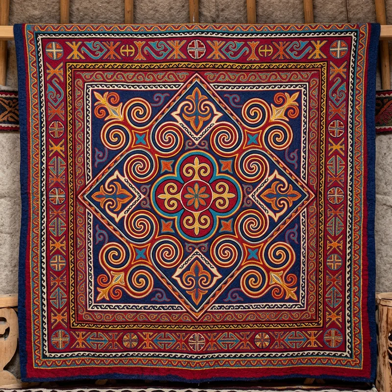 Kazakh Ornament: Intricate Geometric Patterns & Symbolism