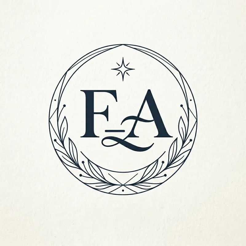 Stylish Logo Design Featuring 'F_A' Stylish Logo Design Featuring 'F_A'