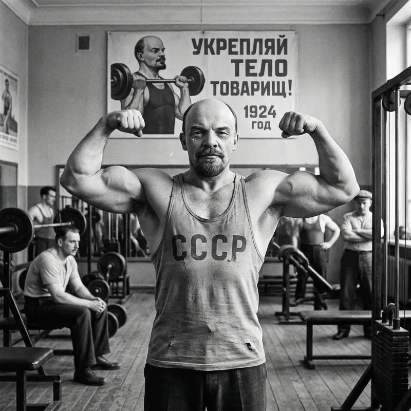 Lenin's Fitness Transformation: Pumping Iron