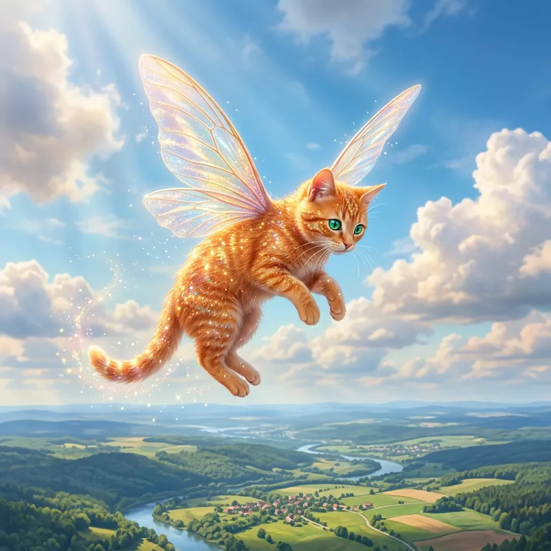 Gato Volador: A Fairy Cat in the Sky