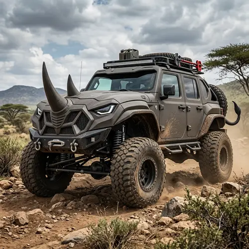 Rugged Off-Road Rhino Vehicle Design | Unique and Powerful Concept
