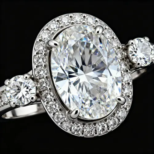 Elegant 2.75 ct Oval Diamond in White Gold Setting