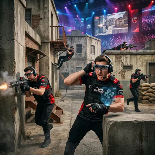 Astralis Team: Competitive eSports Gameplay in Urban Setting