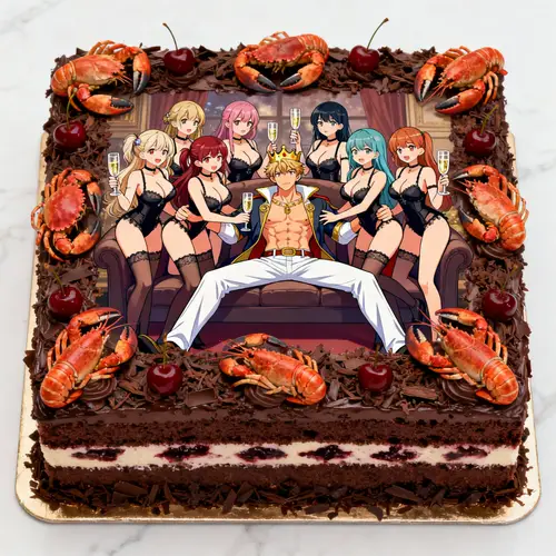 Unique Black Forest Birthday Cake Design