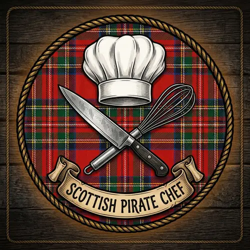 Scottish Tartan Chef Logo Design