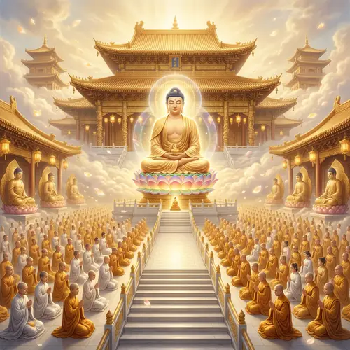 Celestial Buddhist Paradise: A Journey to Enlightenment