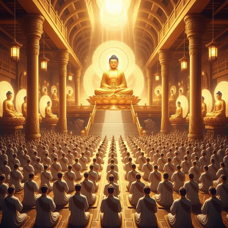 Celestial Buddhist Paradise: A Journey to Enlightenment