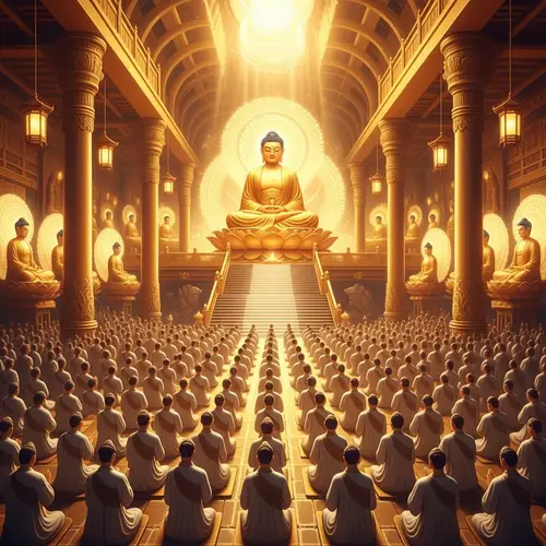 Celestial Buddhist Paradise: A Journey to Enlightenment