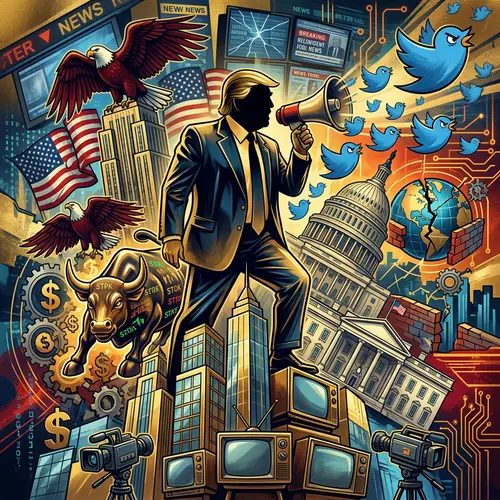 Digital NFT Artwork of Donald Trump's Tenure