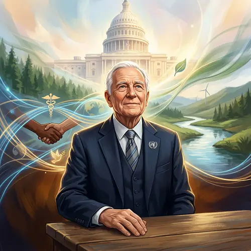 Digital Art of Biden: Unity and Resilience Theme