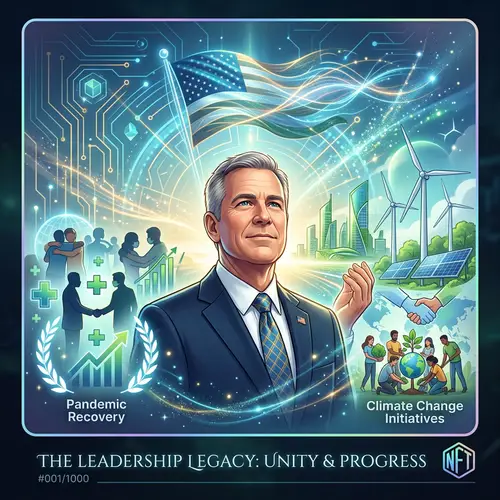NFT Artwork Celebrating Biden's Vision and Leadership