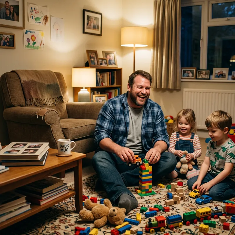 Big Dad Spending Quality Family Time at Home | Cozy Living Room Fun Big Dad Spending Quality Family Time at Home | Cozy Living Room Fun