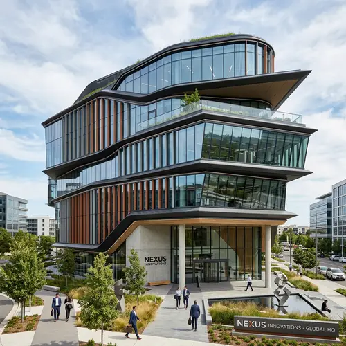 Innovative and Contemporary 5-Floor Company Building Design