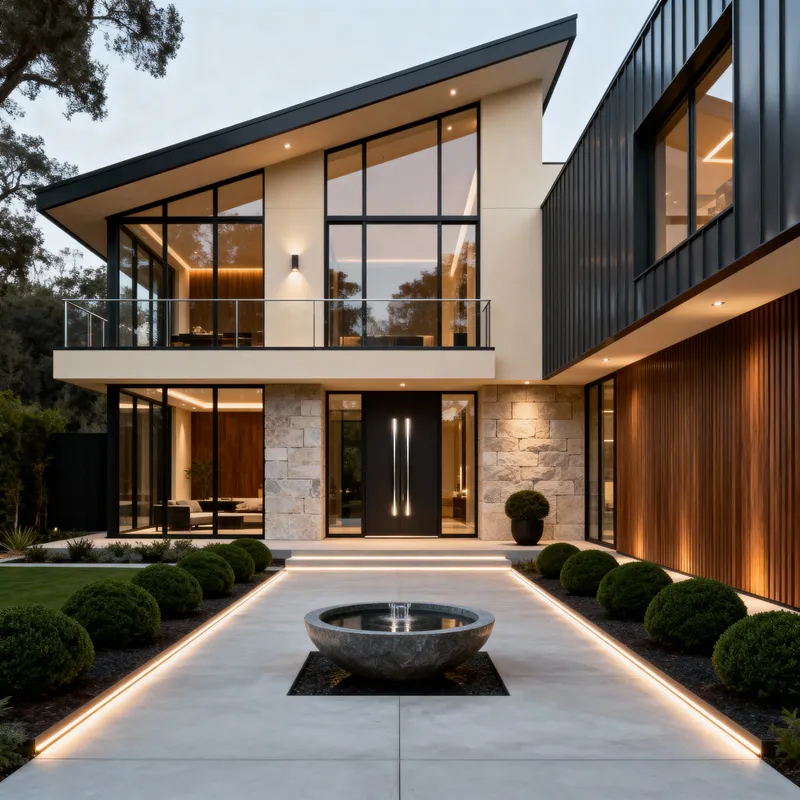 Stunning Modern Luxury Home Exterior Design