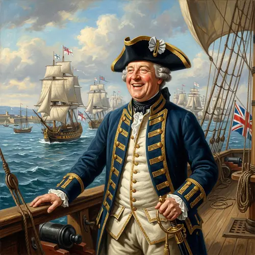 Edward Vernon Portrait | Historical Ships 1747 Era