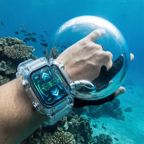 Futuristic Diving Watch with Bubble Technology