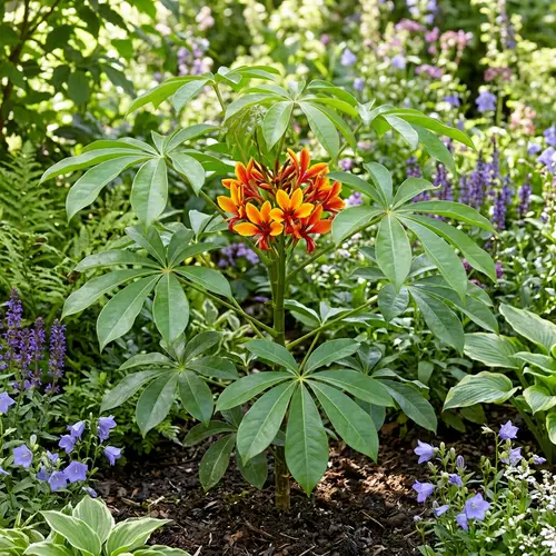 Akari Plant: Bright Flowers and Lush Foliage in Natural Garden