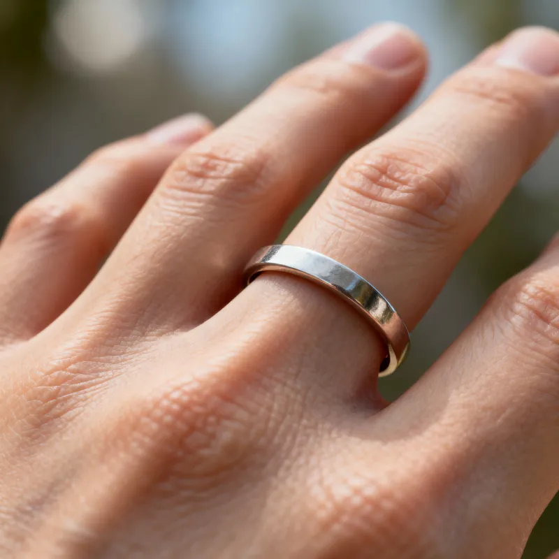 Rendered Ring on a Realistic Finger