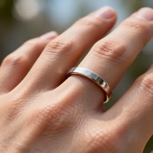 Rendered Ring on a Realistic Finger