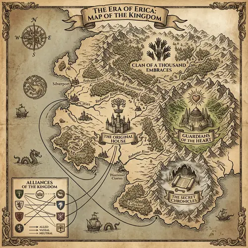 Fantasy Map Inspired by Game of Thrones