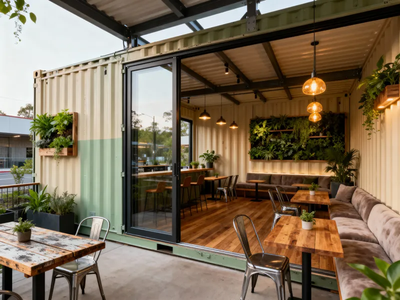 Stunning Shipping Container Cafe Design Ideas