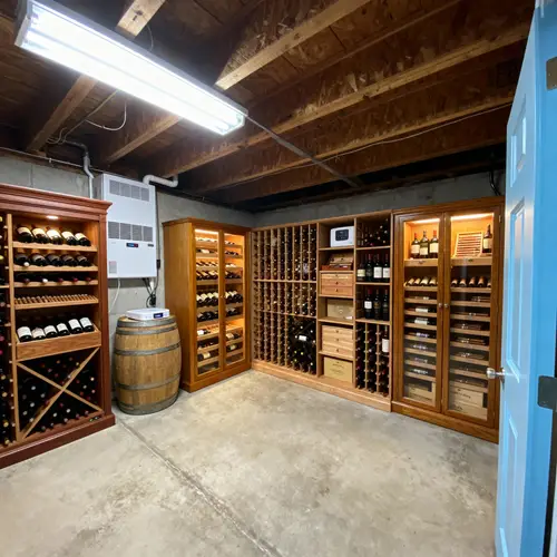 Build a Wine Cellar and Cigar Humidor in Your Storage Room