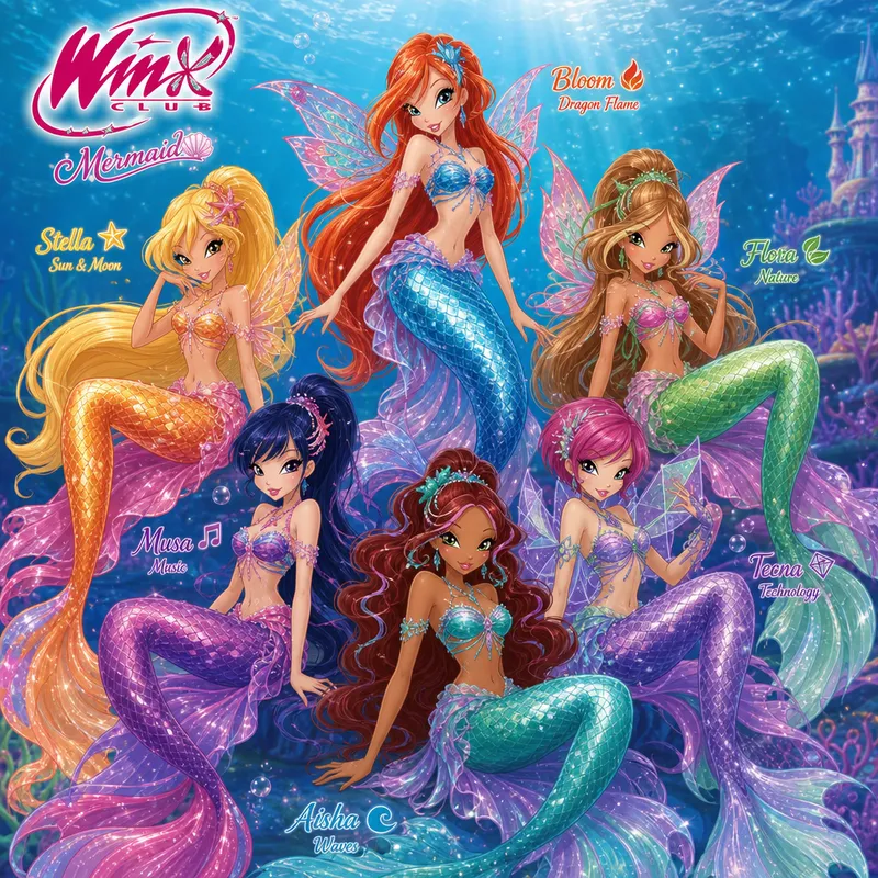 Mermaid Winx Club: Enchanting Underwater Adventures Mermaid Winx Club: Enchanting Underwater Adventures