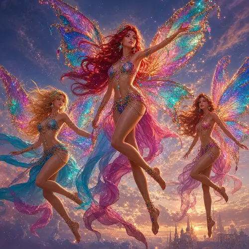 Enchanting Adult Fairy Warriors in Fantasy Art