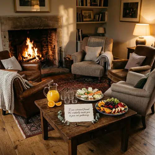 Invitation to a Friend - Warm and Inviting Gathering Experience