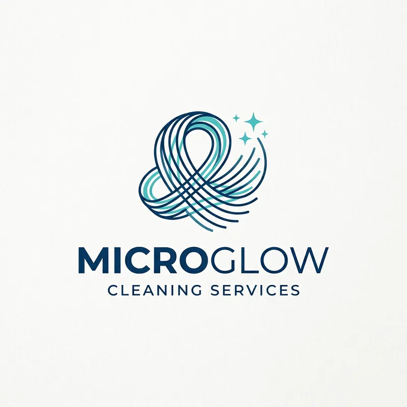 Stylish Modern Cleaning Company Logo Design