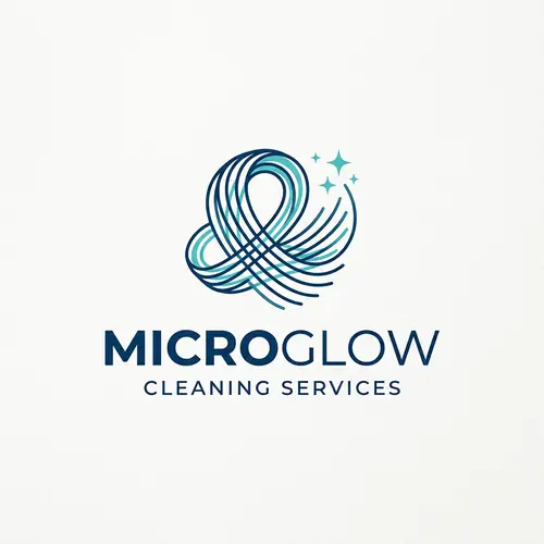 Stylish Modern Cleaning Company Logo Design