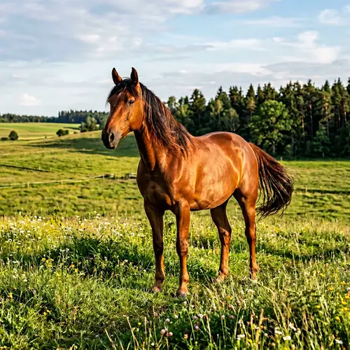 Stunning Horse in a Serene Meadow
