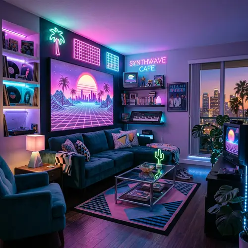 Stunning Retrowave Living Room Design Ideas