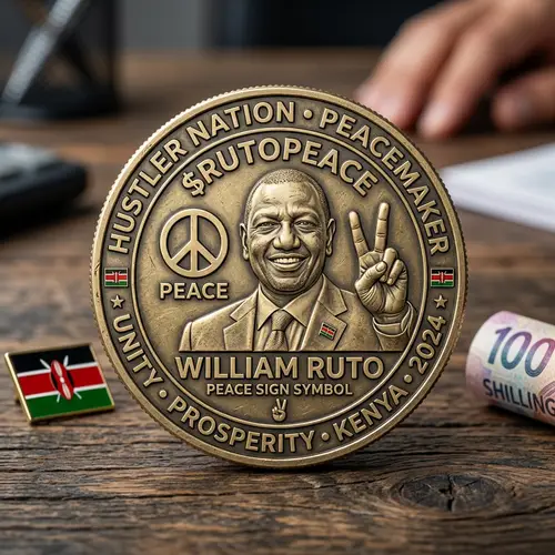 William Ruto Meme Coin - Peace Sign