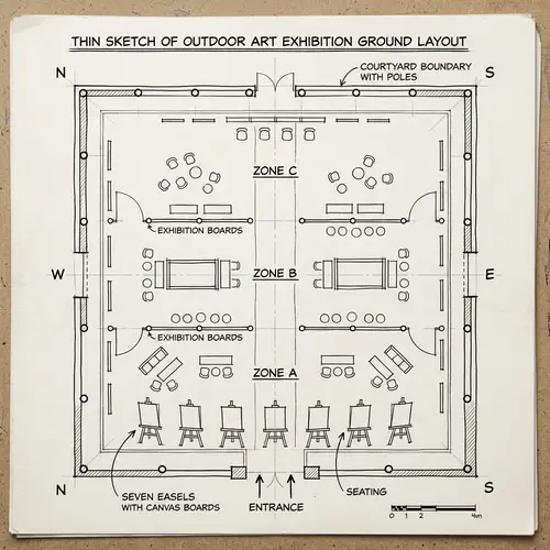 Outdoor Art Exhibition Layout Design