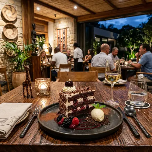 Black Forest Cake in African Fine Dining