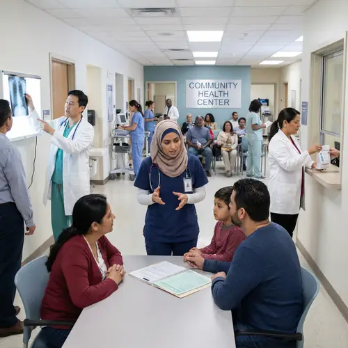 Diverse Medical Environment with Health Care Professionals