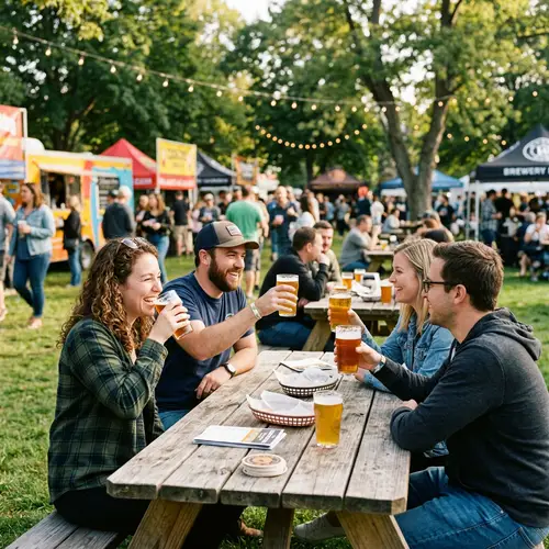 Outdoor Beer Festival Fun