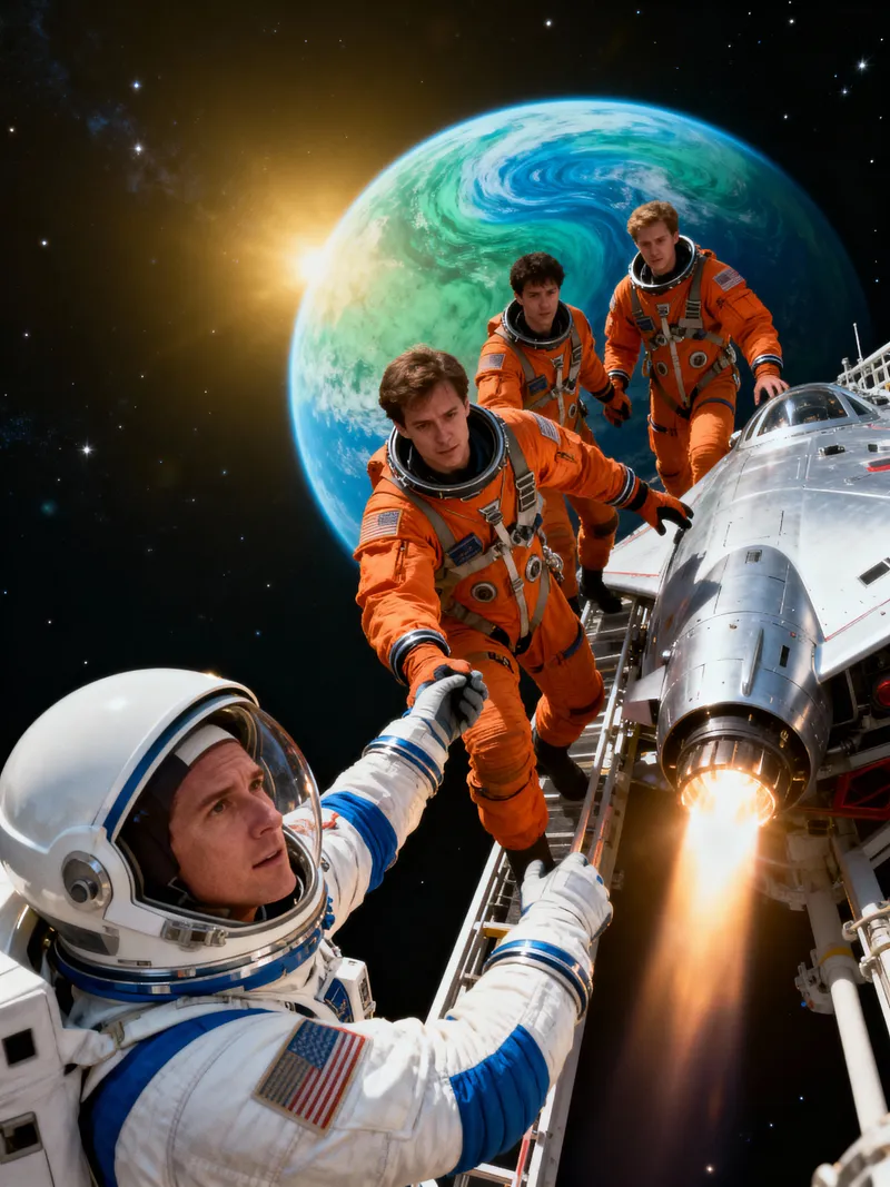 Astronaut Guides Team to New Planet - Epic Video