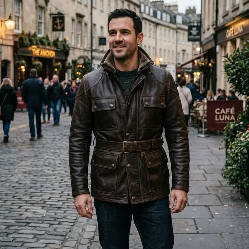 High-Quality Leather Jacket for Men - Stylish & Rugged