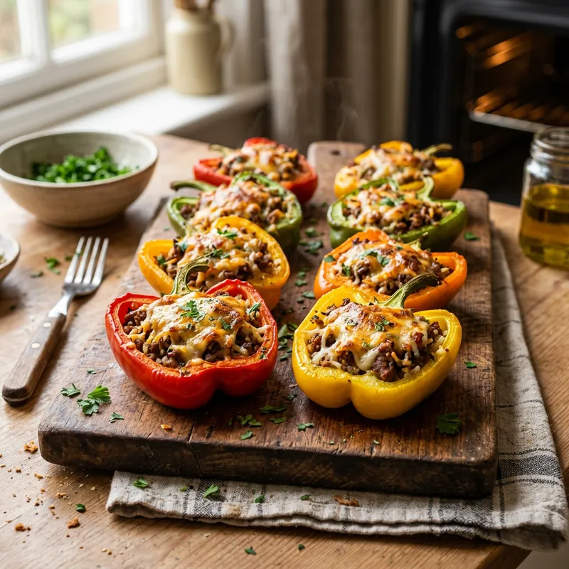 Delicious Meat-Stuffed Peppers