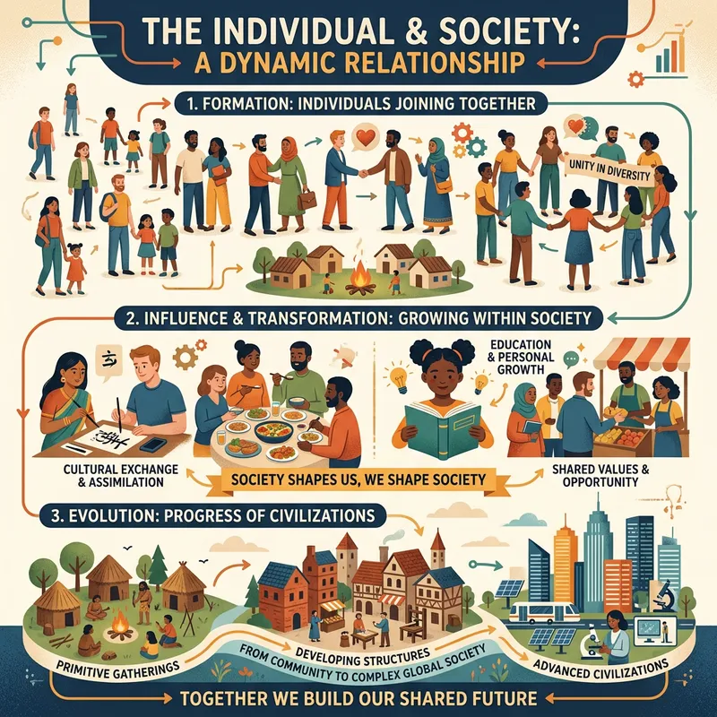 Illustration of Society Formation and Transformation