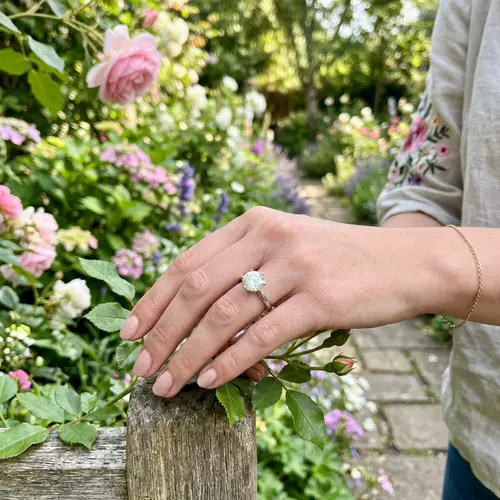 Stunning Round Diamond Engagement Ring in Garden